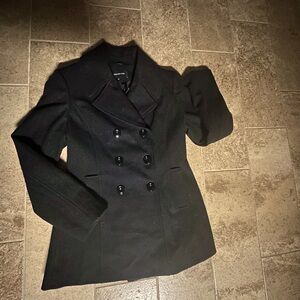 Ladies black wool winter coat by Jones of New York size 10